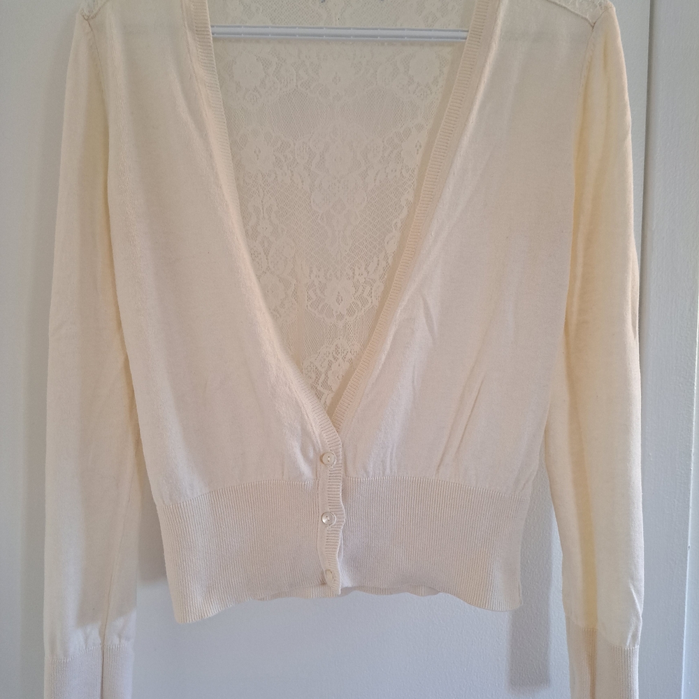 H&M Cream Cardigan Sweater